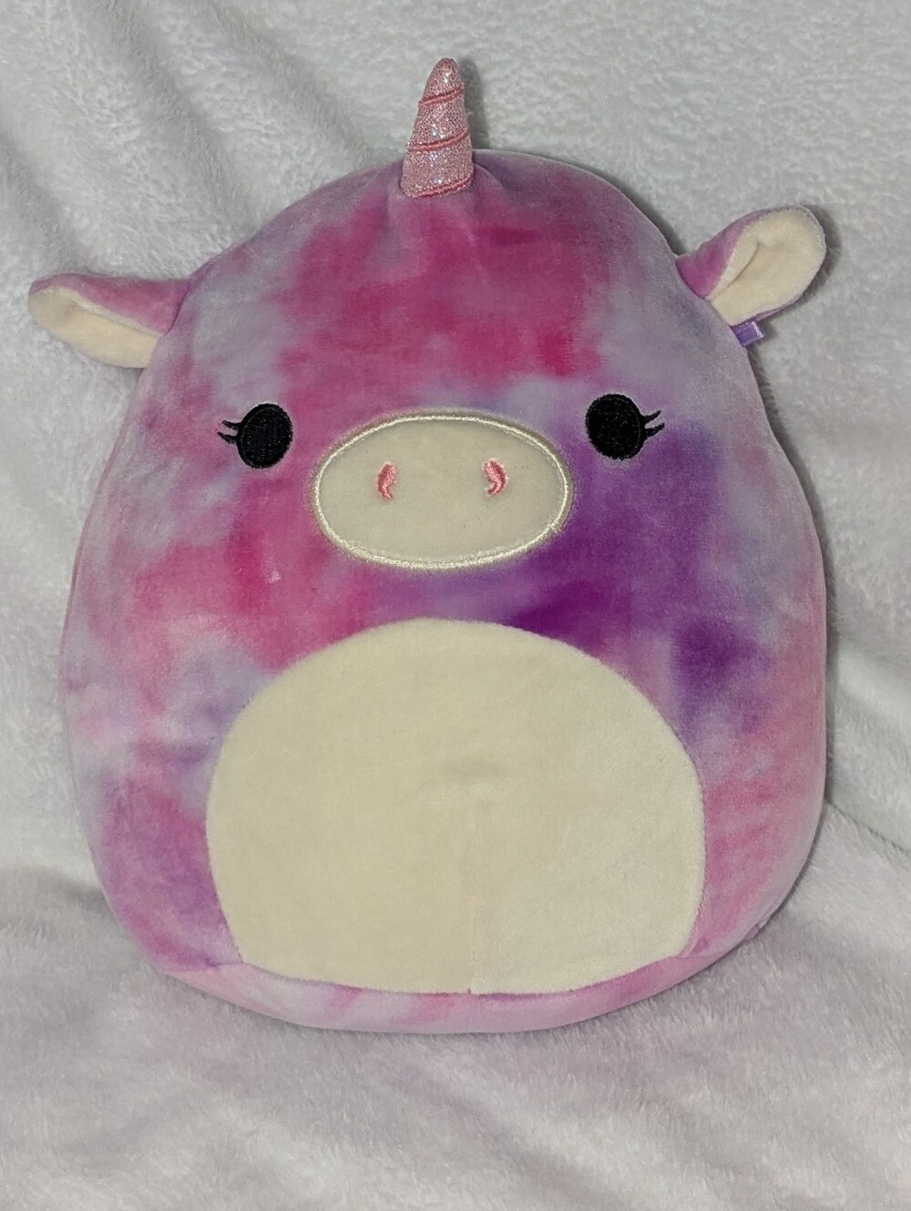 Squishmallows Tie-Dye Unicorn Plush - Pink & Purple
